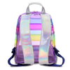 Women Fashion Waterproof Rainbow School Leisure PVC Teenage Ladies Laser Transparent Clear pvc Backpack Bag