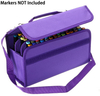 Handy 80 Slot Carrring Lipstick Organizer Maker Case Holder Bag for Traveling with Shoulder Strap