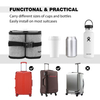 Luggage Travel Cup Holder Attachment for Suitcase Drink Coffee Mug Bottle Traveler Carry on Hands Free Accessory