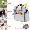 High quality dog backpack pet carrier outdoor travel hiking pet bag large capacity dog food storage bag