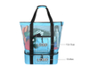 Reusable Grocery Bag Detachable 2in1 Beach Cooler Bag Travel Mesh Tote Bag for Camping Picnic