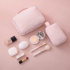 Pink High Quality Durable Premium Waterproof Polyester Toiletry Bags Makeup Travel Cosmetic Make Up Tote Bag for Women Men