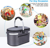 Extra Large Insulated Picnic Basket Cooler Bag Thermal Bags for Food Insulated Grocery Shopping Cooler Lunch Bag