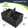 Expandable Large Capacity Sturdy Cargo Trunk Organizer Bag Collapsible Non-slip Car Boot Organizer Car Storage Bag