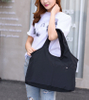Lightweight Shopping Work Tote Bag Women Shoulder Bag Oxford Nylon Black Tote Polyester Handbag Big Capacity Tote