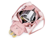Custom Pink Women Sport Dance Duffle Gym Sport Bags Waterproof Lady Tote Carry-on Yoga Duffel Travel Bag