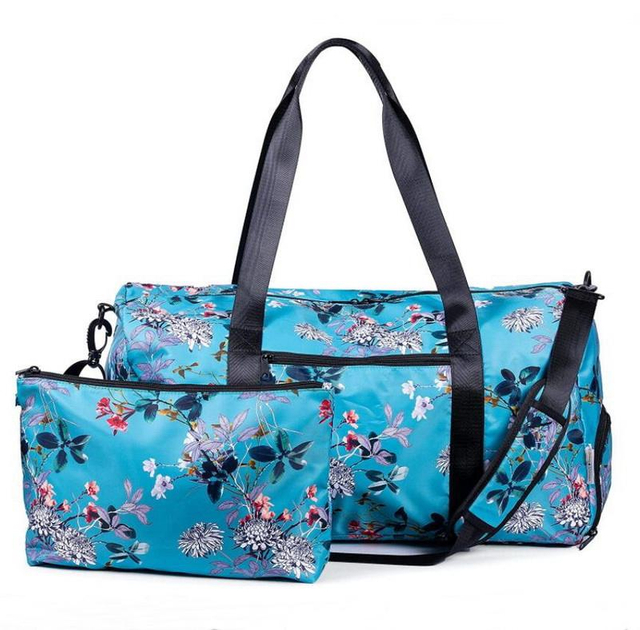 Woman Gym Duffel Dance Yoga Travel Weekend Overnight Fabric Tote Bags Sport Duffle Bag with Custom Printing