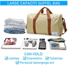 Heavy Duty Custom Women Men\'s Gym Duffel Travel Sports Kits Gym Tote Duffle Bag with Shoe Compartment