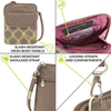 Adjustable strap polyester quilted puffy sling bag for women crossbody outdoor shopping shoulder bag