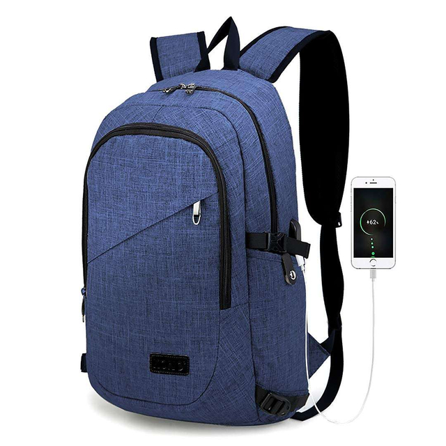 Anti-Theft Business Backpack Bag with USB Charging Port And Coded Lock Lightweight Laptop Bag Work College School Rucksack Gift