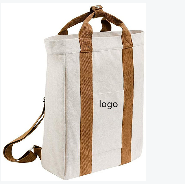 Custom Canvas Backpack Travel Laptop Daypack Tote Bag for Women Men Kids