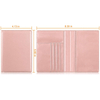 Passport Holder Travel Wallet RFID Blocking Pink Color PU Leather Women Card Case Cover