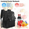 Outdoor Beach Black Traveling Waterproof Food Lunch Insulation Insulated Backpack Thermal Bag Cooler Bags