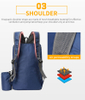 Unisex Waterproof Portable Foldable Waterproof Rucksack Backpack Bag Outdoor Camping Daypack Lightweight Folding Backpack