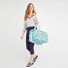 Custom Portable Waterproof Ladies Travel Gym Tote Duffle Bag Outdoor Sports Duffel Bag with Shoes Pocket