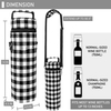 Promotion Single Bottle Wine Tote Bag with Shoulder Strap Insulated Padded Thermal Wine Carrier Bag for One Bottle