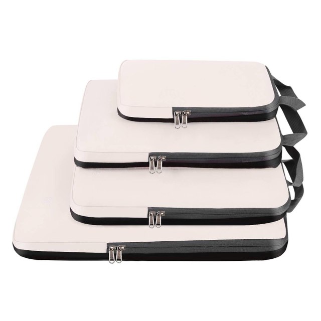 Custom Logo 4 Set/5 Set/6 Set Compression Packing Cubes Travel Expandable Packing Organizers with SBS Zipper Man Women