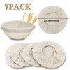 Custom Round Bread Proofing Basket Cloth Liner Natural Rattan Baking Basket Bowl Cover For Home Baking