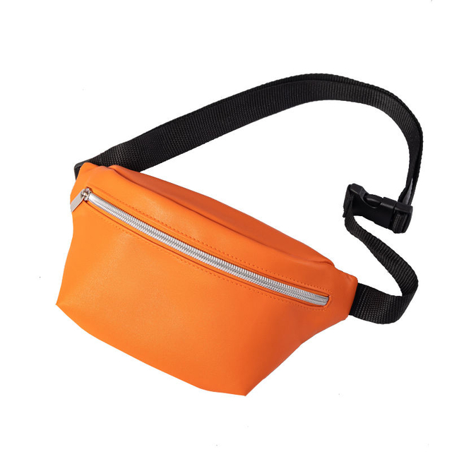 Fashionable Leather Fanny Pack for Women Waterproof Waist Bag Pack Lightweight Belt Bag for Travel Sports Hiking