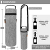 Hot Sale Sling Single Bottle Cooler Wine Tote Bag with Shoulder Strap Insulated Padded Thermal Wine Carrier Bag