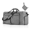 Wholesale Customized Duffle Bags Foldable Canvas Travel Bags Overnight Weekender Folding Bags for Women with Shoe Compartment