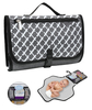 Baby Portable Changing Pad Waterproof Travel Changing Mat Station For Baby Diapering With Zippered Pocket