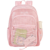 Heavy Duty Transparent Mesh Backpacks for School Kids Beach Travel - Mesh See Through Backpack with Padded Straps
