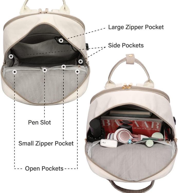 Multi compartments high quality nylon USB charging men custom logo laptop backpack bag work school travel backpack bags