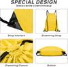 Advertising Drawstring Bag with Zipper Pocket Nylon Drawstring Backpack with Custom Printed Logo Gym Sack Drawstring Backpack