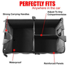 Custom Sturdy Waterproof Oxford Cloth Front Seat Back Trunk Organizer Foldable Car SUV Truck Storage Container Box with Cover