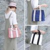 Young lady daily casual cotton canvas tote sling bag women canvas shoulder bag large capacity handbag canvas handbag
