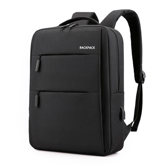 Business Style Day Pack Waterproof Laptop Backpack With USB Charge Port For Men Women