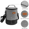 Custom Eco Friendly Adult Shoulder Lunch Bags Waterproof Foil School Portable Insulated Round Cooler Bag Cylinder