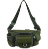 Green Waist Bag Packs Outdoor Hiking Water Proof Nylon Recycled Fanny Pack Water Bottle Holder