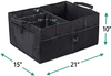 Washable Car Bag Organizer Heavy Duty Collapsible Trunk Organizer Cargo Storage Box