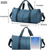 Outdoor Green Oxford Fabric Women Waterproof Sports Travel Custom Duffle Bags Gym Bag With Shoe Compartment