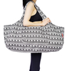 New Design Recyclable Cotton Canvas Yoga Mat Holder Shoulder Bag Lady Fashion Customized Pattern Yoga Mat Carry Bag