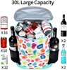 New 24 Cans Women Wine Cooler Backpack Cooler Bags Lightweight Soft Lunch Backpack with Cooler Compartment