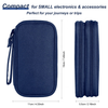 Water-resistant Dual Compartment Outdoor Travel Portable Cable Electronics Accessories Organizer Pouch For Charger