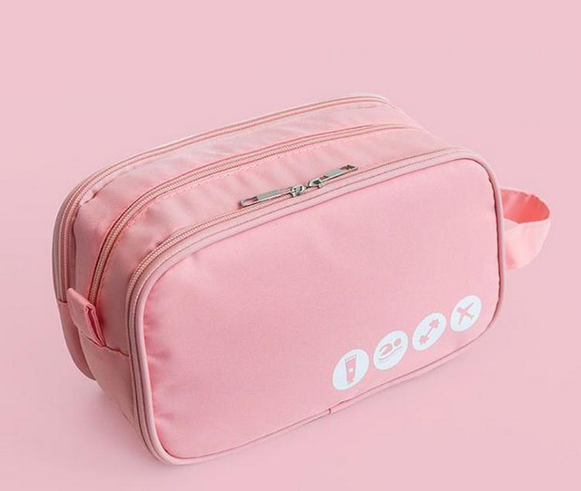 Factory Made Waterproof Wash Bag Large Capacity Customized Makeup Bag,double Layer Toiletry Cosmetic Bags