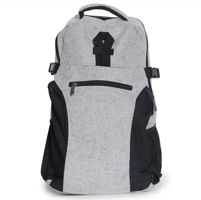 Grey yoga multi purpose backpack large yoga mat bag custom logo