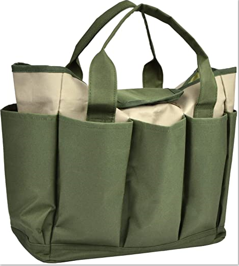 Garden Tool Bag Canvas Heavy-duty Garden Tote Bag With Pockets Large Organizer Bag Carrier Gardening Storage Tote for Women Men