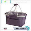Collapsible picnic basket cooler tote bag popular insulated basket cooler bag