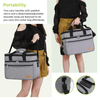 Outdoor Traveling Portable Large Capacity Food Insulation Double Layer Thermal Insulated Bag Cooler Bags