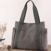 High quality cotton canvas tote bag custom print large plain tote bag for women wholesale