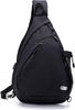 Black custom sling bag shoulder cheap price large crossbody bag design unisex multifunctional