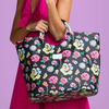 Customized Pattern Durable RPET Fabric Shopping Tote Bag For Woman Portable Supermarket Handbag Tote Bag