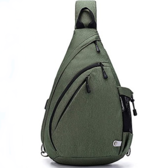 New design oxford sling bag with USB charging port custom large capacity mens crossbody bag chest