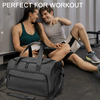 Water Resistant Overnight Weekender Duffel Bag With Shoe Compartment, Custom Small Fitness Sports Gym Bag For Men, Women