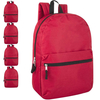 Custom Printed Logo Backpack Solid Color Casual Vegan Unisex High Quality Schoolbag School Bag